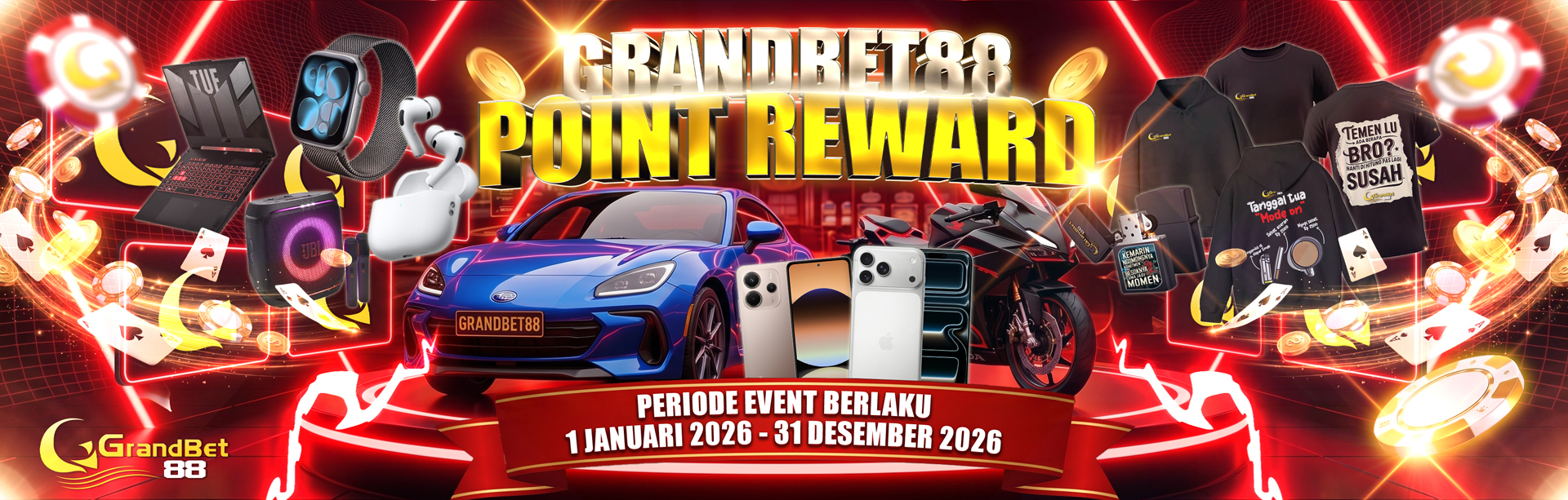 GRANDBET88 POINT REWARD